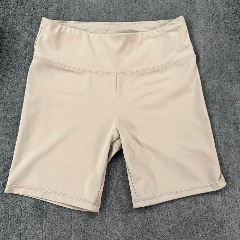 Jockey High Waist Biker Shorts – Beige, M